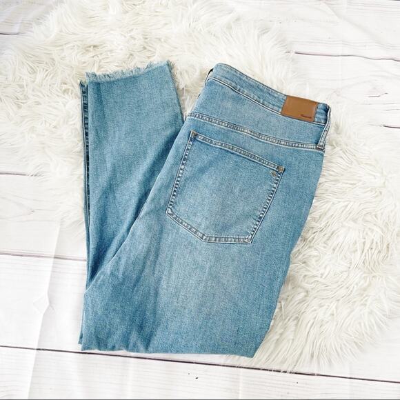Madewell Women's Vintage Wash Raw Hem Light Faded Jeans Five Pocket Size 36‎ - Picture 3 of 6